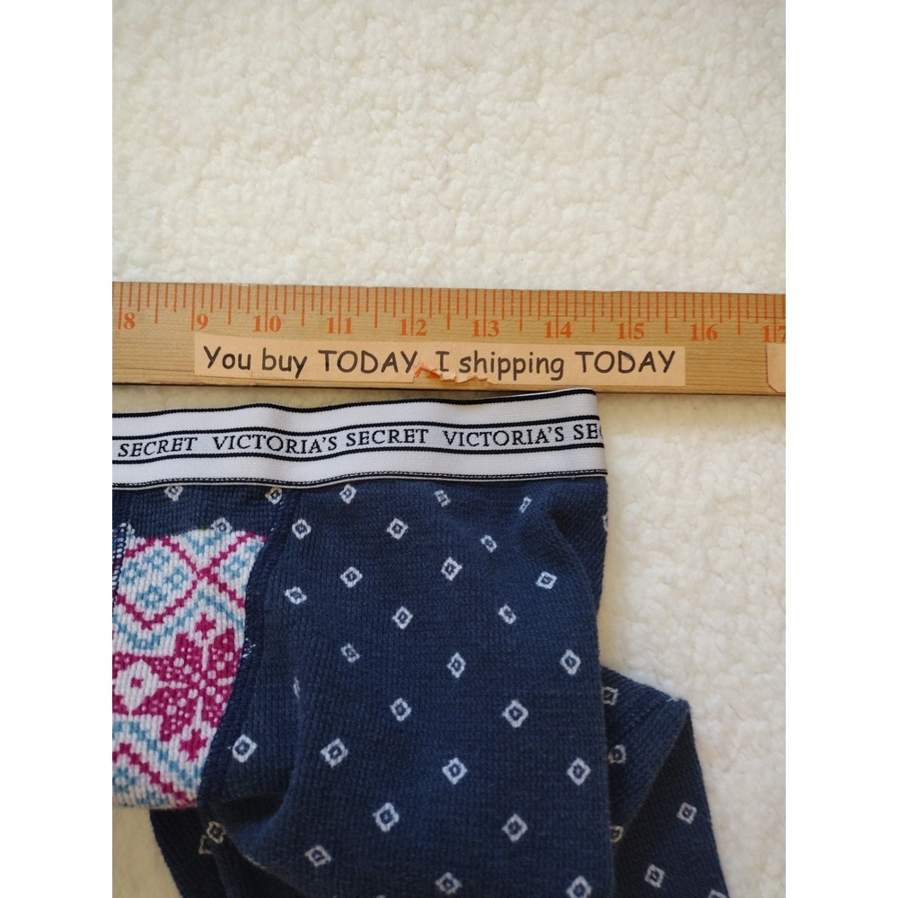 Victoria Secret Pajamas Pants Woman's Medium Multicolor‎ Elastic Waist Mid Rise - Picture 4 of 7